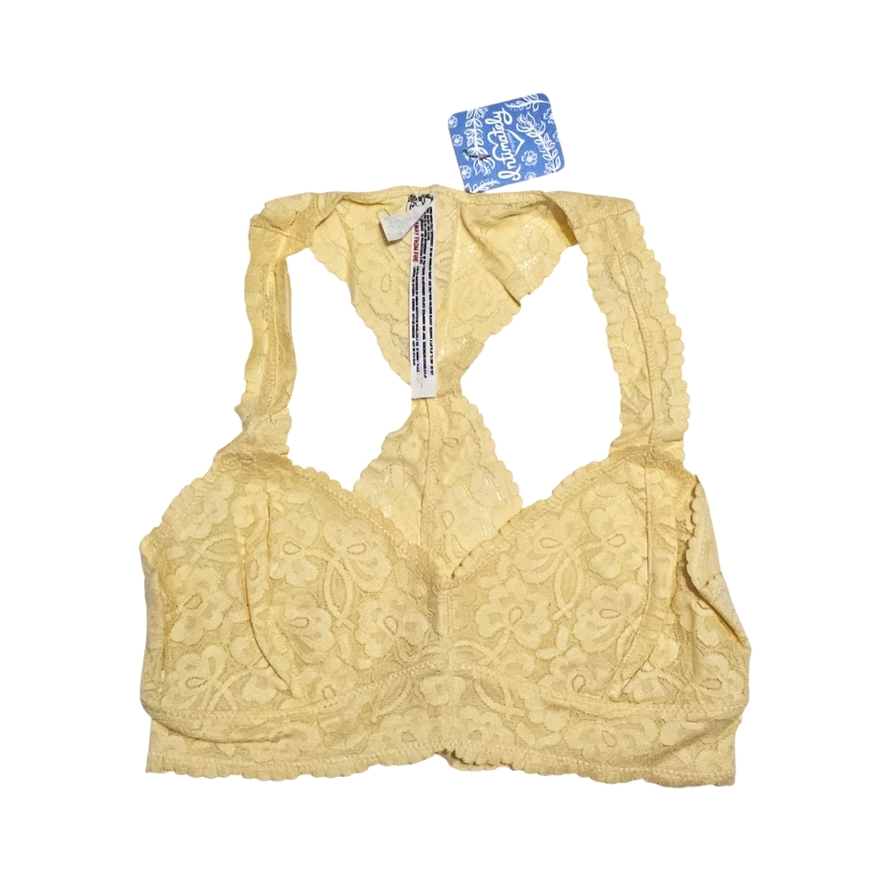 FREE PEOPLE Bralette Sunshine Yellow Small